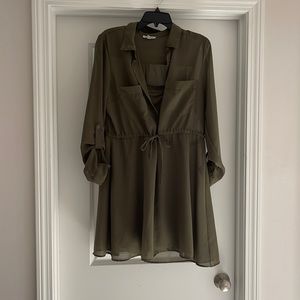 Cute army green dress